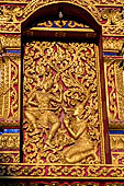 Luang Prabang, Laos - Wat Nong Sikhunmuang, the window of this recently restored temple. 